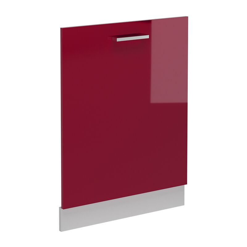 foto del prodotto coperchio per lavastoviglie r line, rosso bordeaux lucido, 60 cm senza piano di lavoro vicco