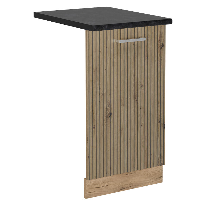 foto del prodotto coperchio per lavastoviglie r line, rovere artigianale, 45 cm , pl antracite vicco