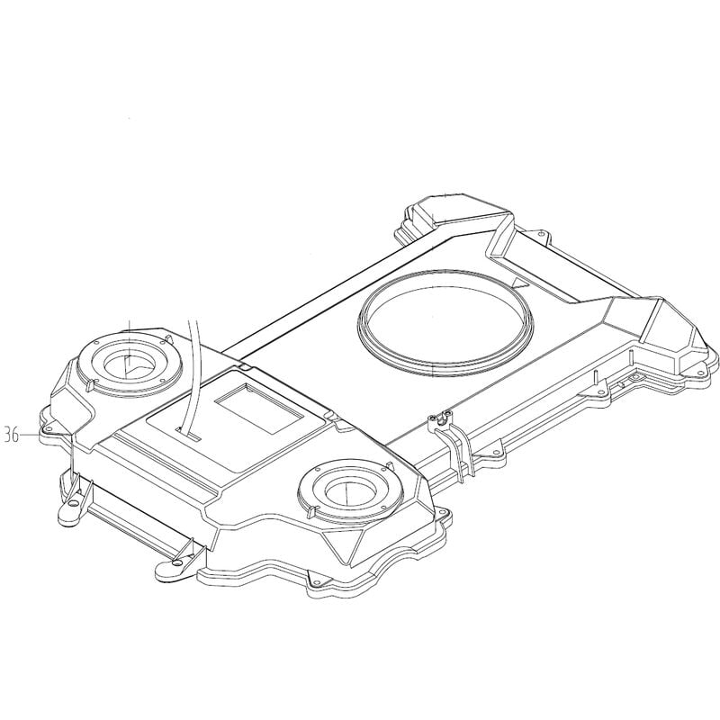foto del prodotto coperchio protezione principale originale worx robot rasaerba wg798e