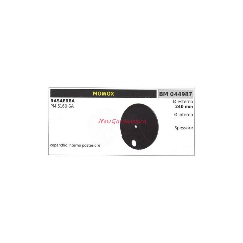 foto del prodotto coperchio ruota posteriore mowox rasaerba tosaerba tagliaerba pm 5160 sa 044987