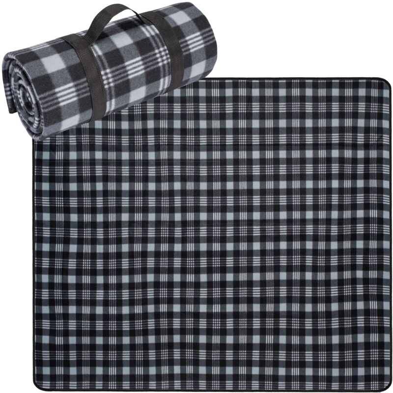 foto del prodotto coperta da picnic grigio