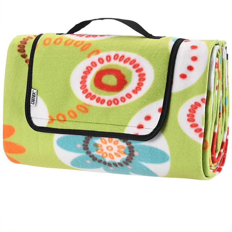 foto del prodotto coperta da picnic impermeabile termoisolante lavabile 1 6 persone giochi bimbi outdoor mare 200x200cm, blumen de detex