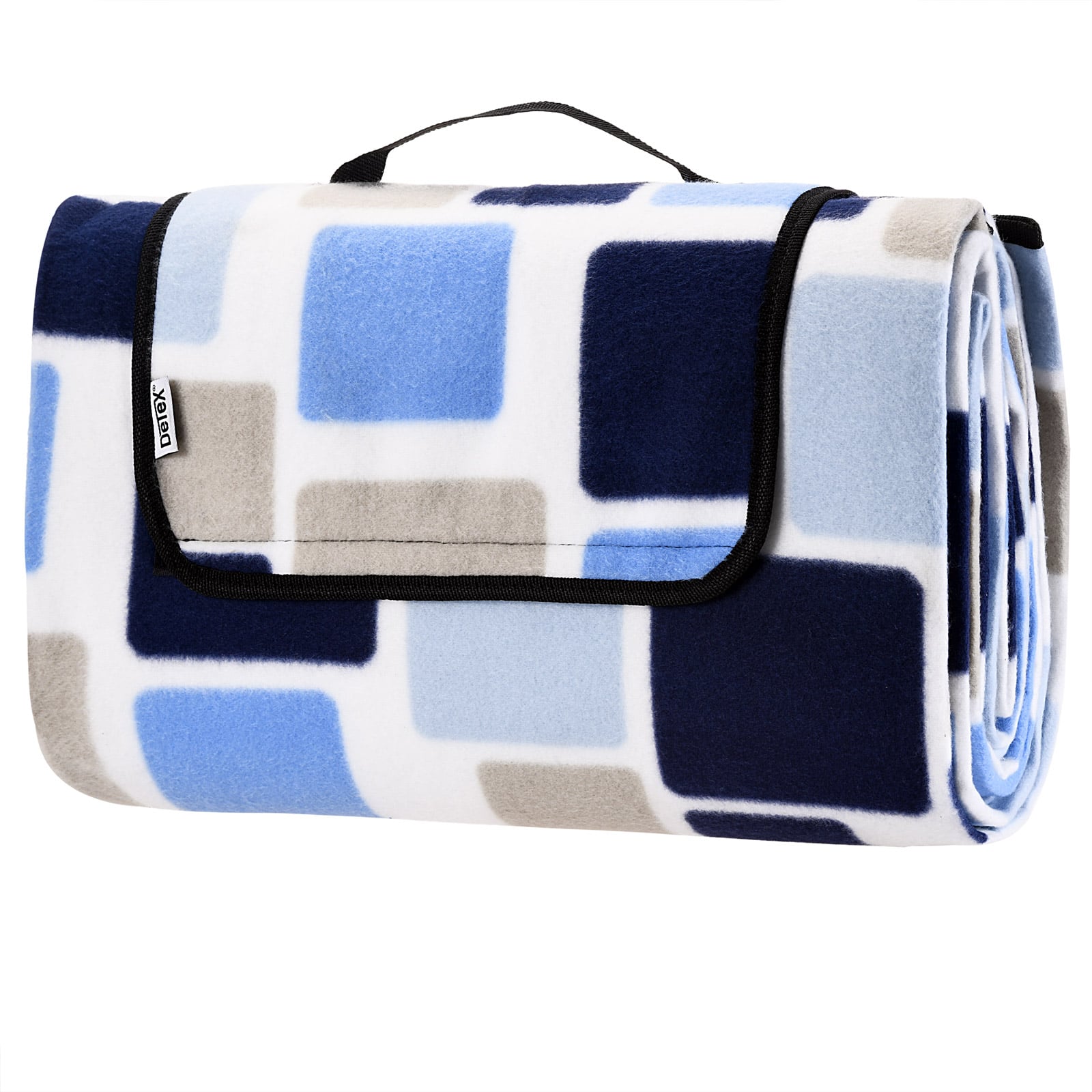 foto del prodotto coperta da picnic quadrati blu 2x2m