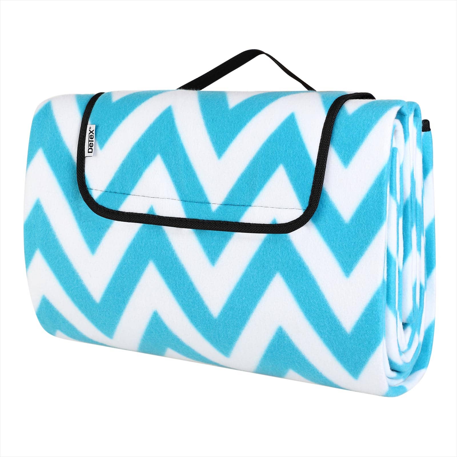foto del prodotto coperta da picnic turchese bianco 2x2m