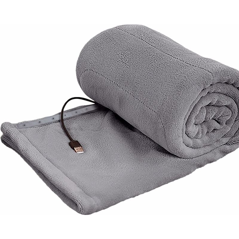 foto del prodotto coperta elettrica riscaldata da flanella double face, coperta termica elettrica singola matrimoniale, 9 temperature regolabili, protezione dal