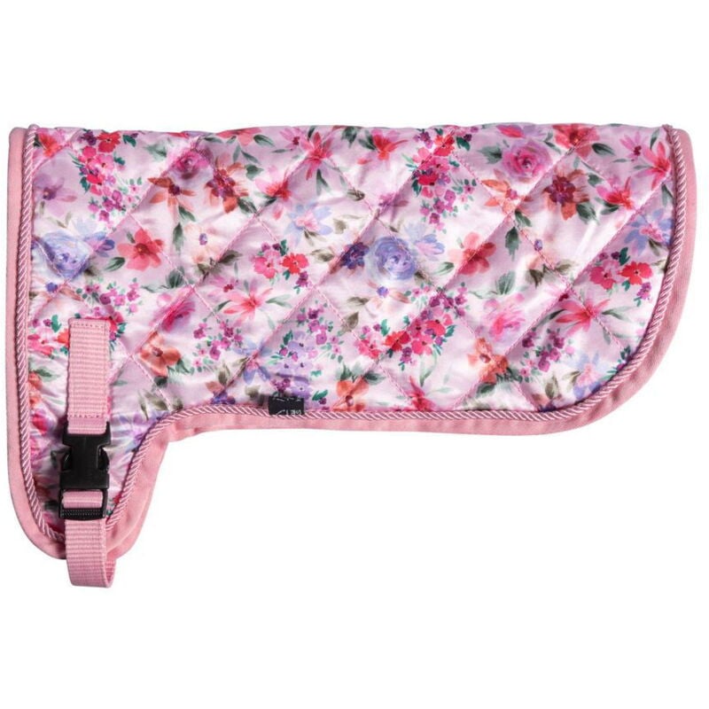 foto del prodotto coperta giocattolo per cavalli peluches hobby horsing print taglia unica, rosa con fiori