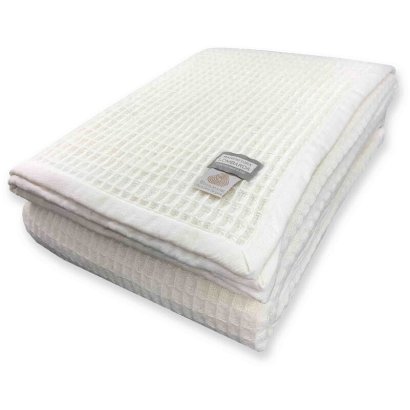 foto del prodotto coperta in lana estiva maia pura lana vergine leggera e traspirante antipilling made in italy cm. 190x220 1 piazza e mezza