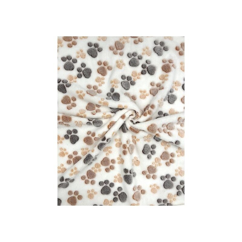 foto del prodotto coperta in pile 100x70 cm, zampe leggere