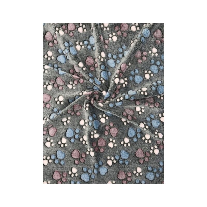 foto del prodotto coperta in pile 100x70 cm zampe scure