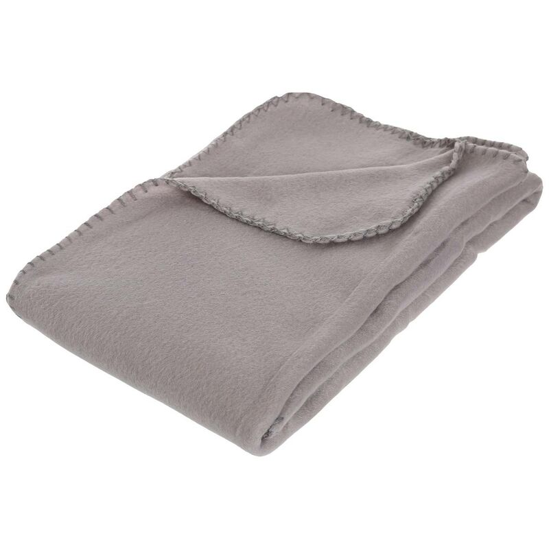 foto del prodotto coperta in pile grigio topo 125x150cm atmosphera cr ateur d int rieur