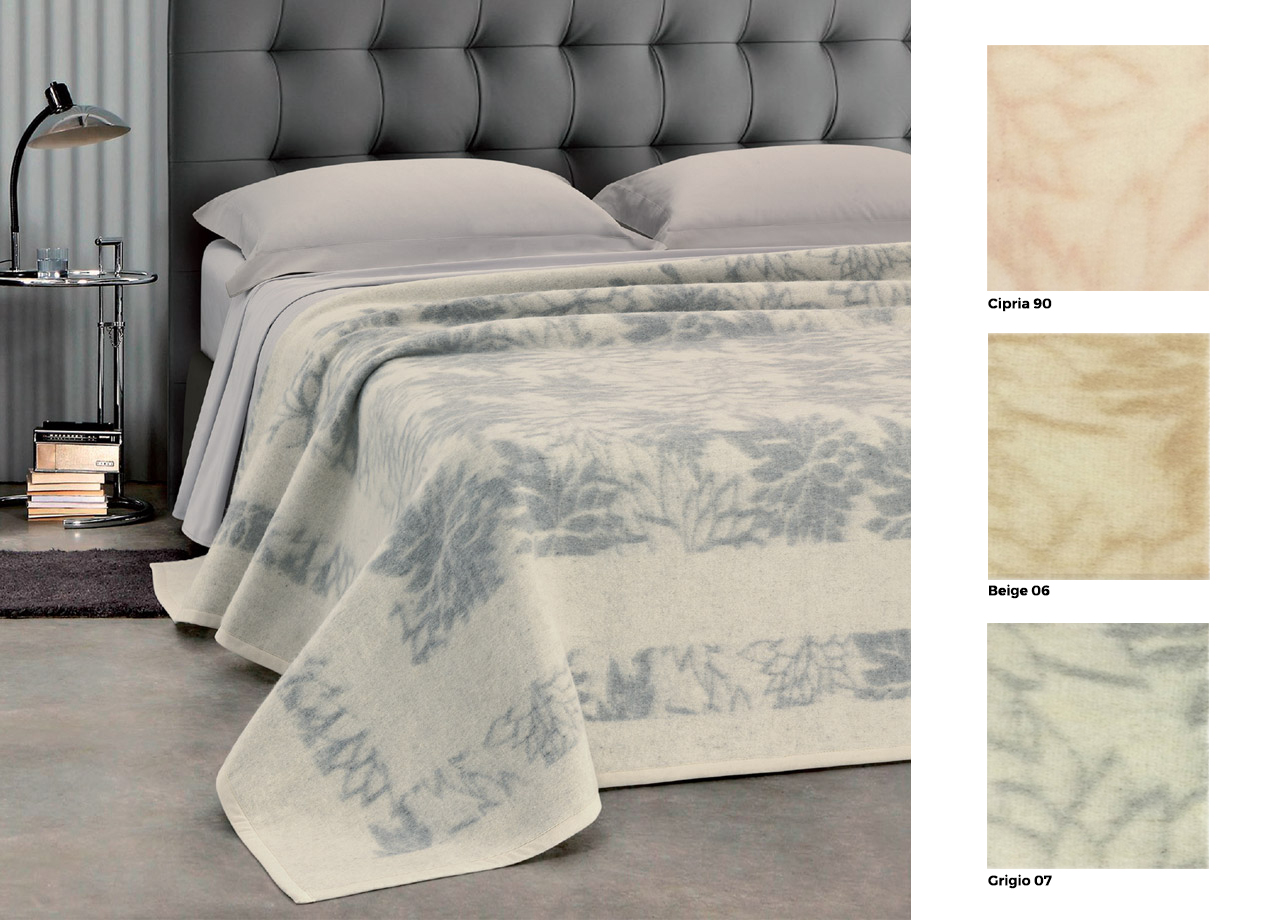 foto del prodotto coperta jacquard in misto lana modello ellis 1 piazza beige 06