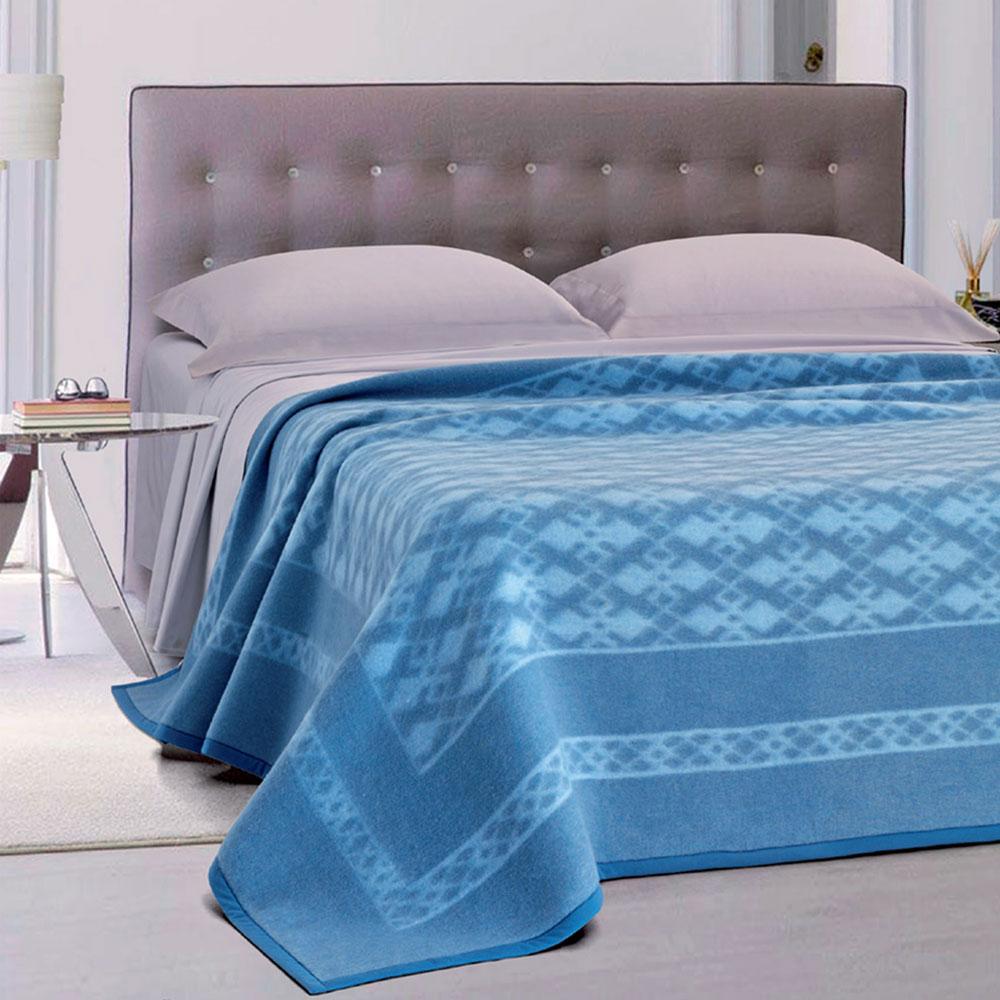 foto del prodotto coperta misto lana matrimoniale 380gr cober odil avio
