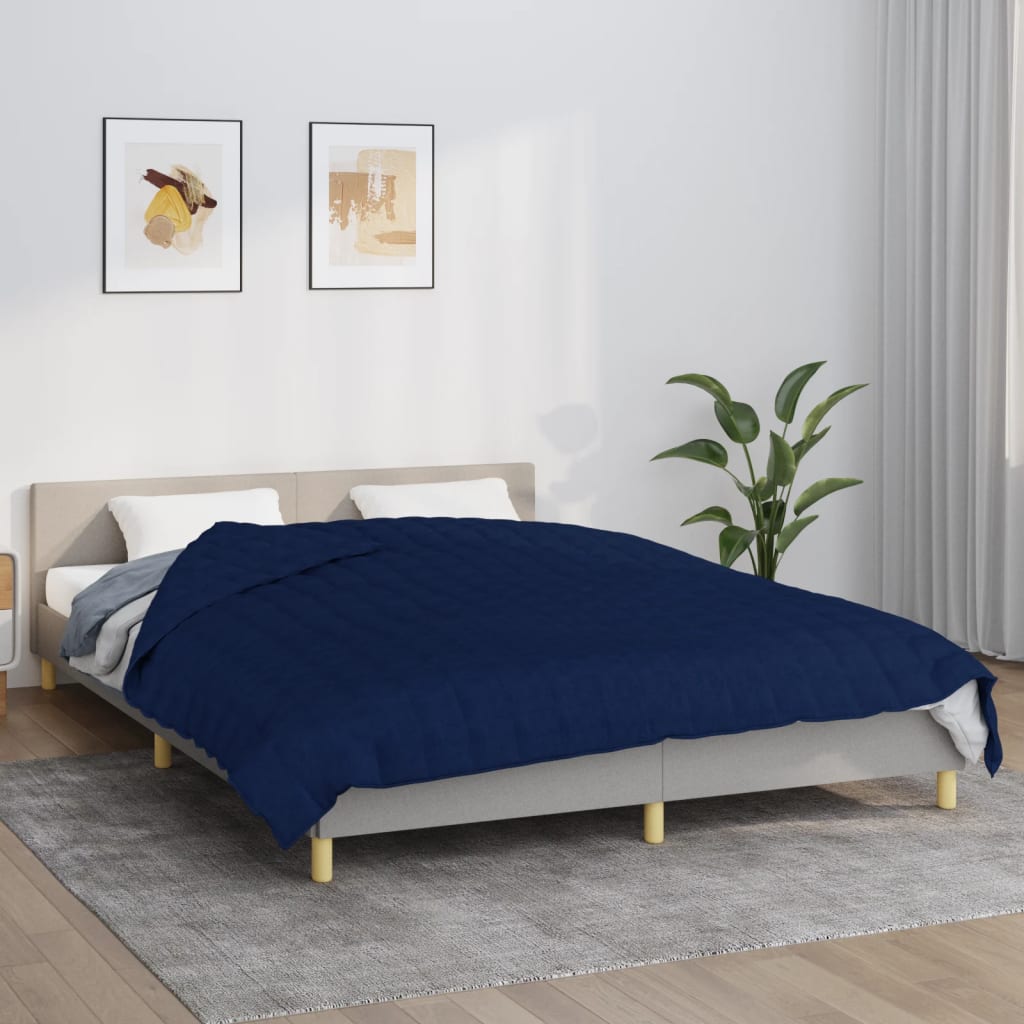 foto del prodotto coperta ponderata blu 220x240 cm 15 kg tessuto cod mxl 77740