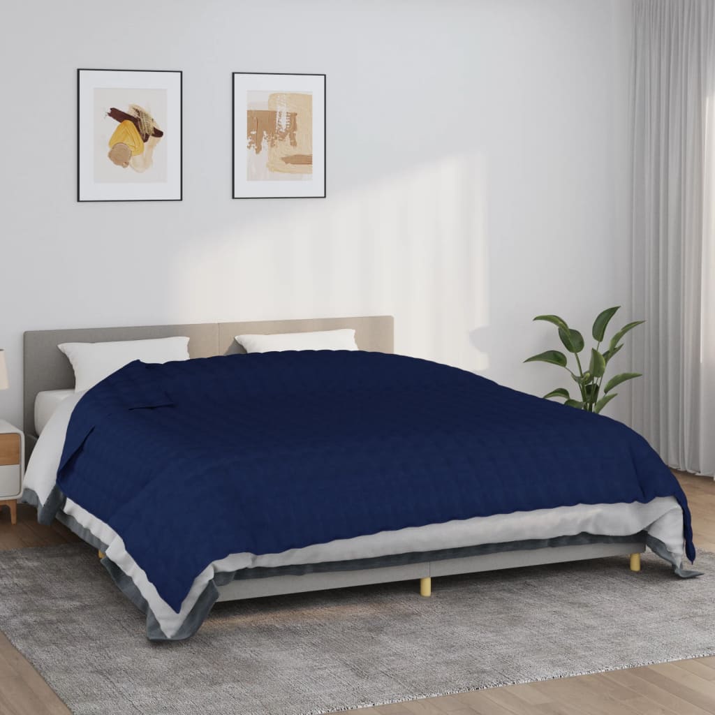 foto del prodotto coperta ponderata blu 220x260 cm 11 kg tessuto cod mxl 66839