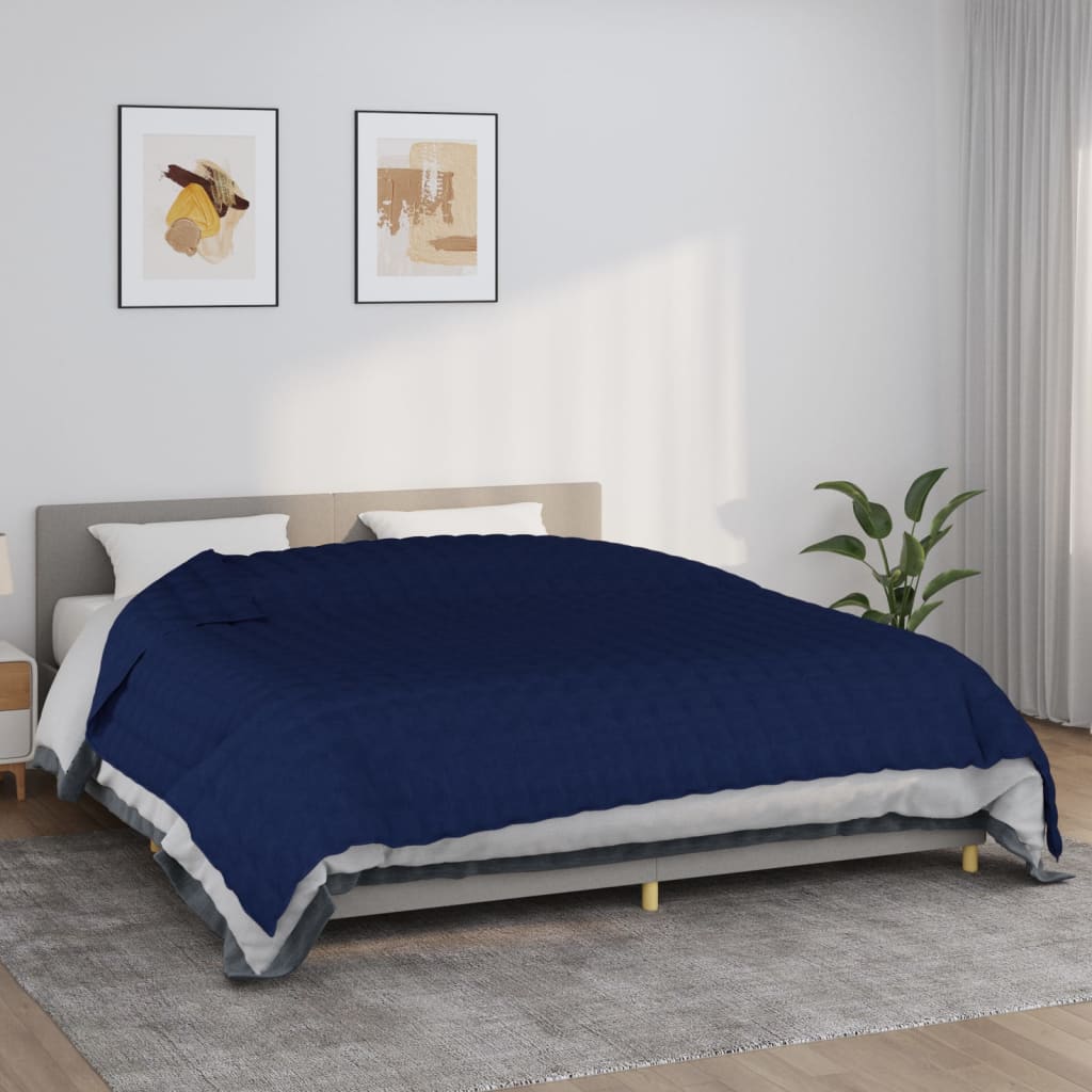 foto del prodotto coperta ponderata blu 220x260 cm 15 kg tessuto cod mxl 66838