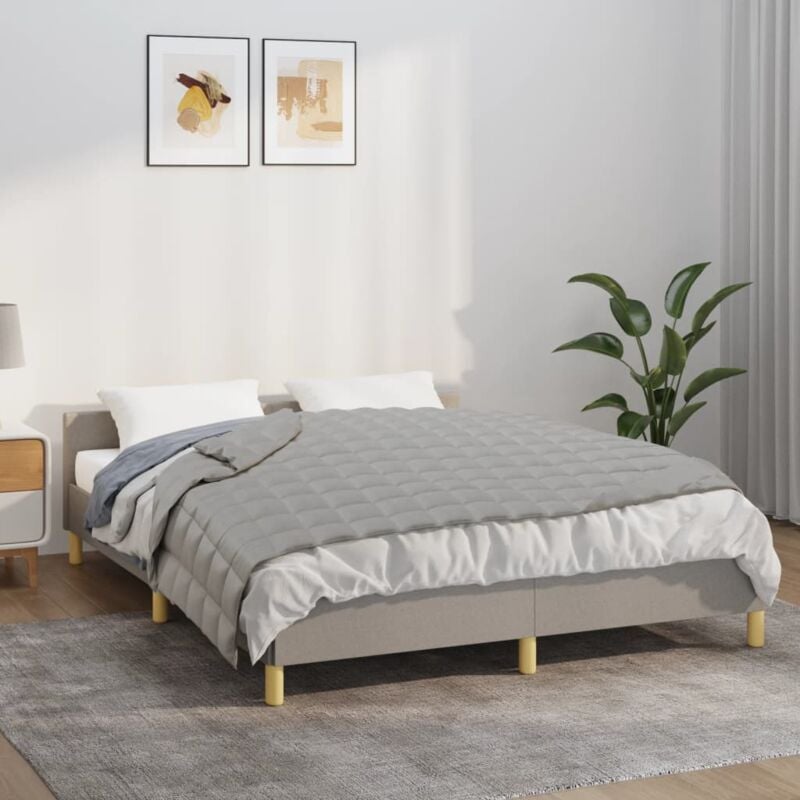 foto del prodotto coperta ponderata grigia 150x200 cm 7 kg tessuto vidaxl