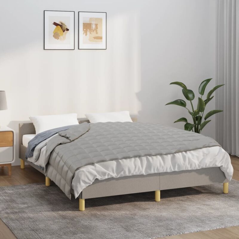 foto del prodotto coperta ponderata grigia 152x203 cm 11 kg tessuto vidaxl