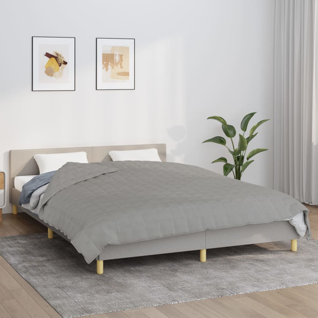 foto del prodotto coperta ponderata grigia 200x225 cm 9 kg tessuto cod mxl 69389