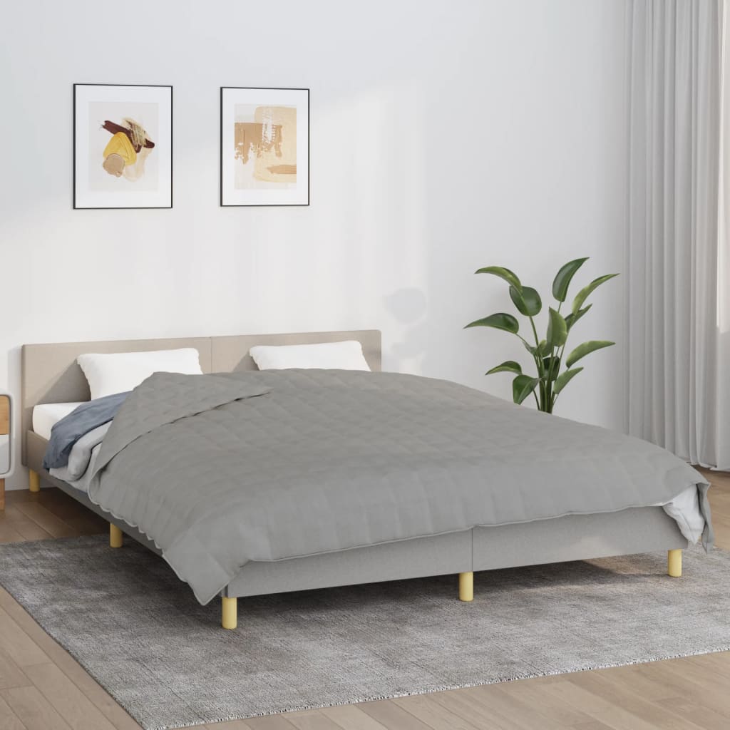 foto del prodotto coperta ponderata grigia 200x230 cm 9 kg tessuto cod mxl 71167