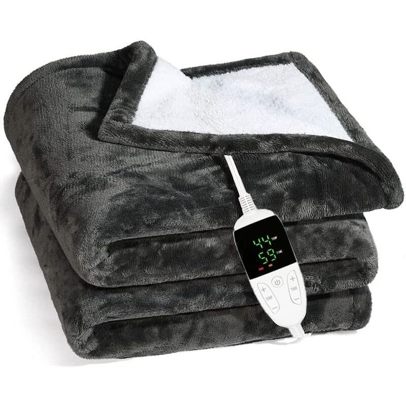 foto del prodotto coperta riscaldata elettrica coperta riscaldata rapidamente, coperta scura coperta riscaldata invernale coperta riscaldata coperta di flanella, 60