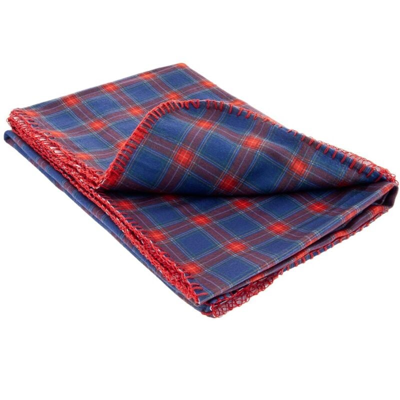 foto del prodotto coperta tartan natalizia natale calda per cani e gatti copertina 100x140 cm