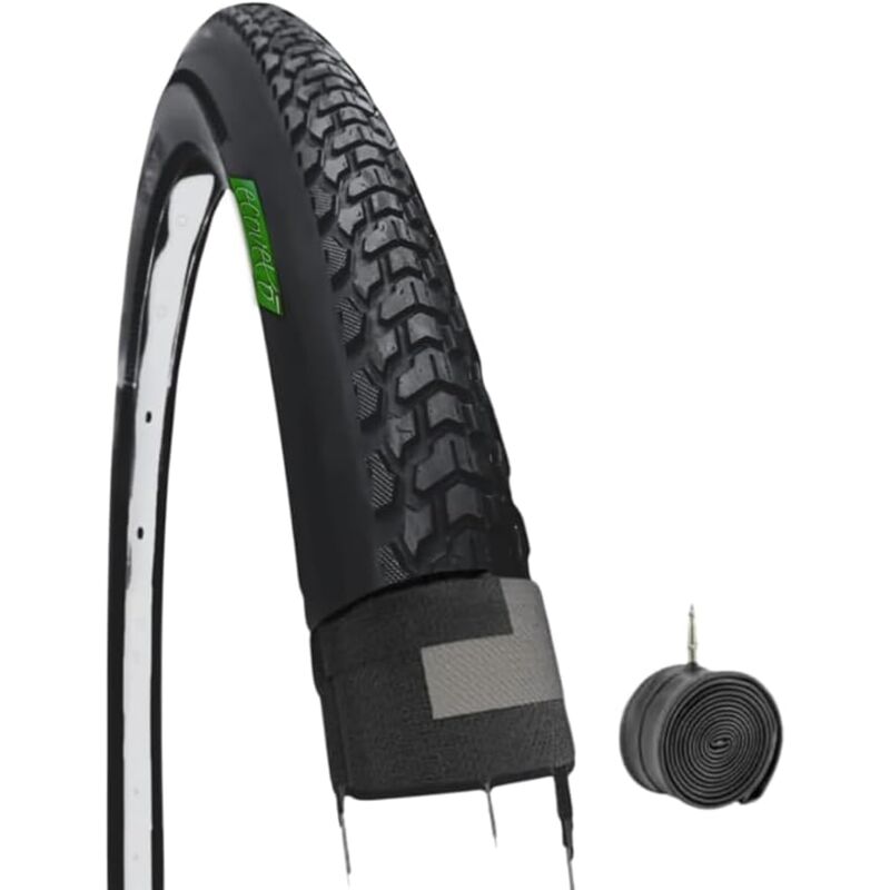 foto del prodotto copertone pneumatico 700 x 40c 42 622 camera d aria valvola ita demi slick gomma stradale bici uomo gravel off road sterrato trekking mtb
