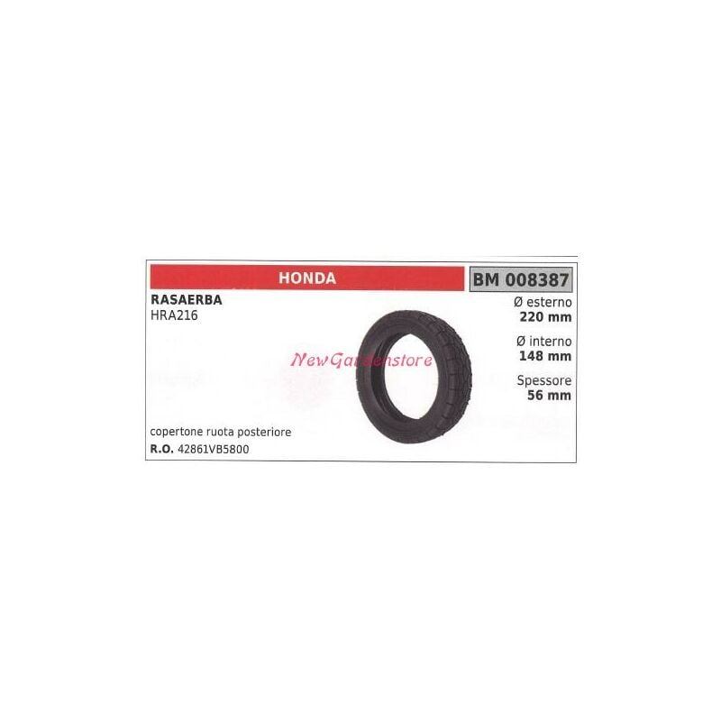foto del prodotto copertone ruota posteriore honda rasaerba tosaerba tagliaerba hra 216 008387