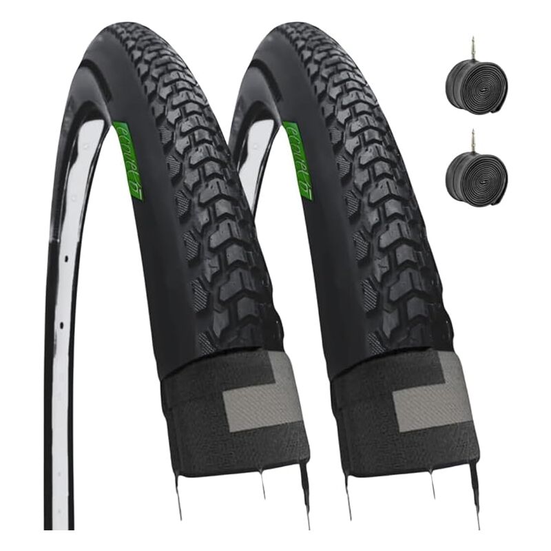foto del prodotto copertoni pneumatici 700 x 40c 42 622 camere d aria con valvola ita demi slick gomma stradale bici uomo gravel off road sterrato trekking mtb