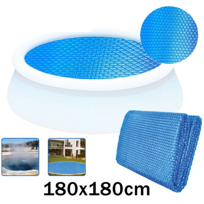 foto del prodotto copertura a bolle rotonda 180 cm per piscina blu rapanda