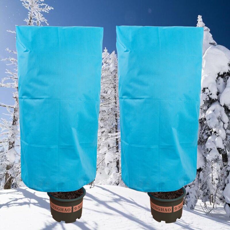 foto del prodotto copertura antigelo per alberi per l inverno all aperto tessuto non tessuto coperta antigelo per piante blu 100 x 150 cm