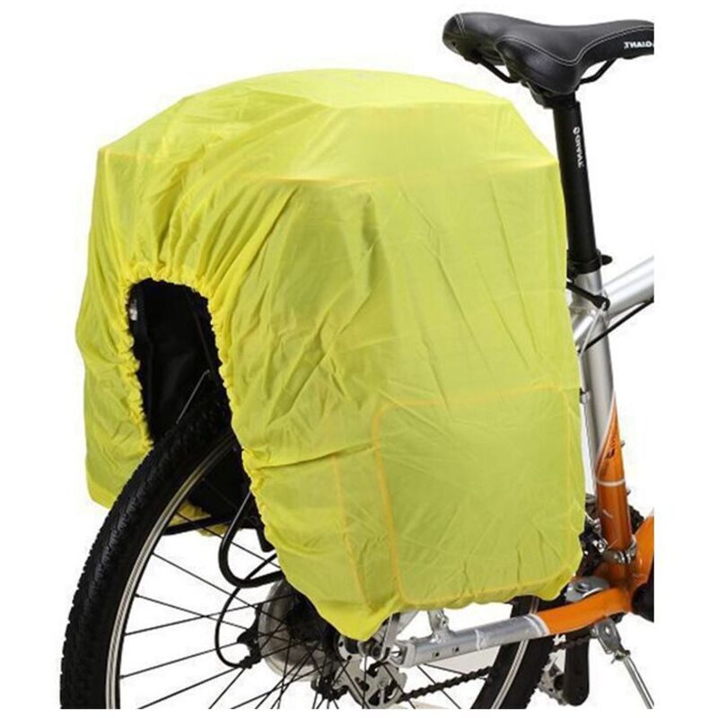 foto del prodotto copertura antipioggia per bici, copertura antipioggia per borse laterali, copertura per bici per borse posteriori, protezione impermeabile,
