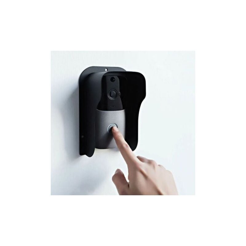 foto del prodotto copertura antipioggia per campanello da esterno aiperq resistente copertura antipioggia in acciaio inossidabile, adatta per prese esterne, campanello