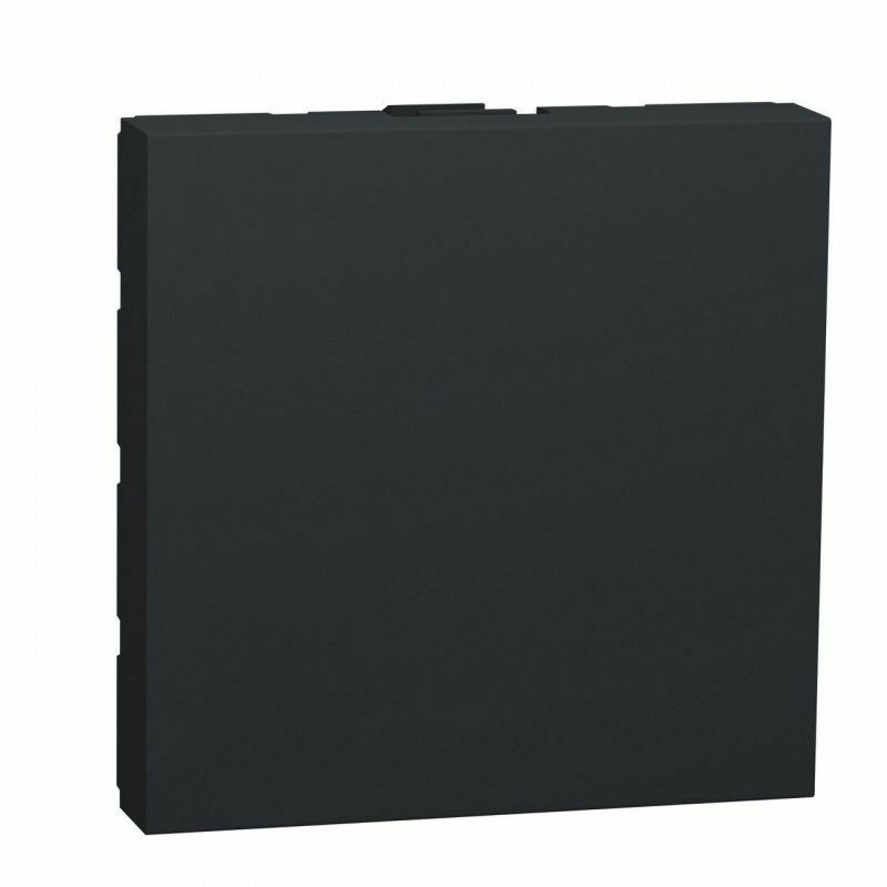 foto del prodotto copertura cieca 2 moduli antracite schneider nu986654