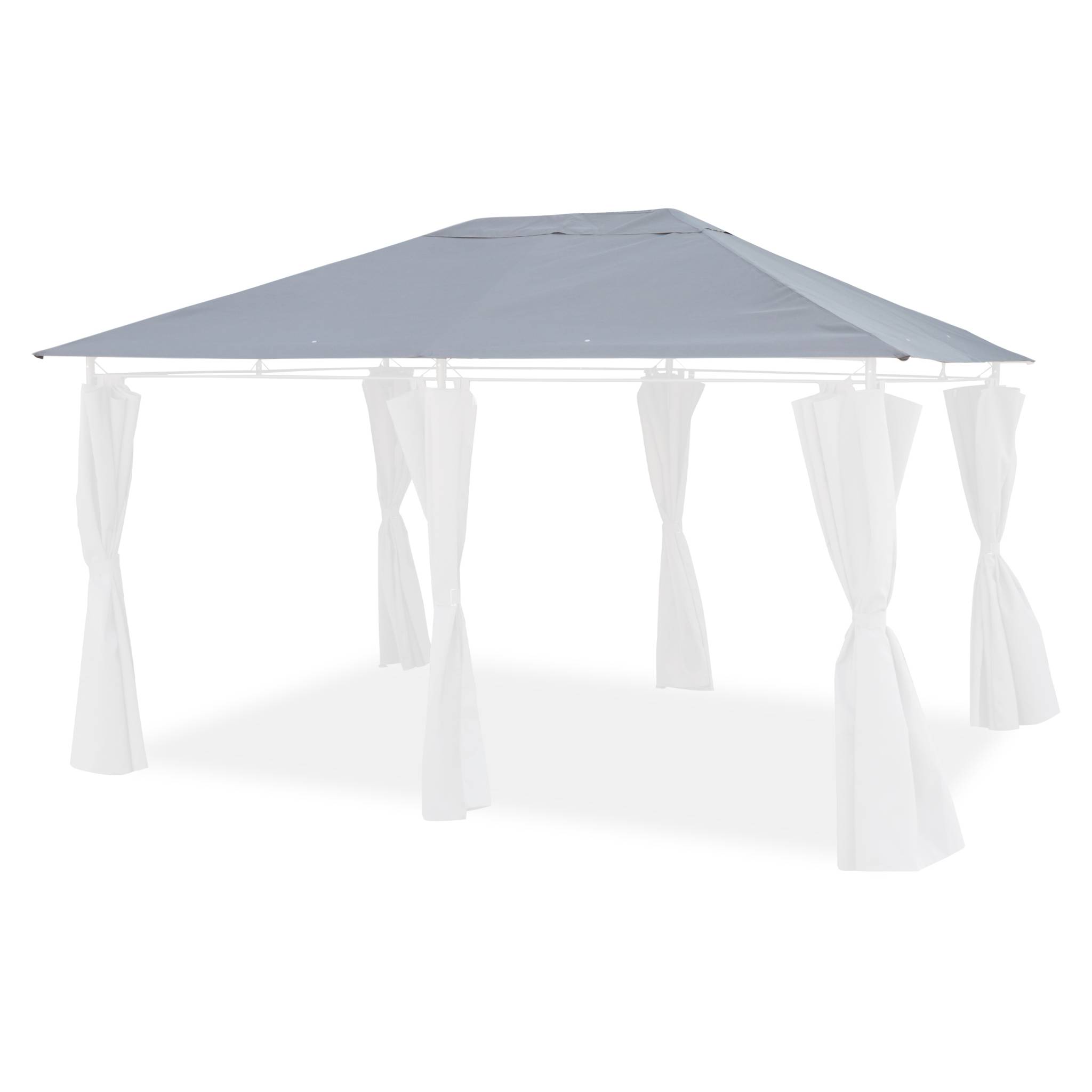 foto del prodotto copertura del tetto a pergola divio 3x4m, grigio