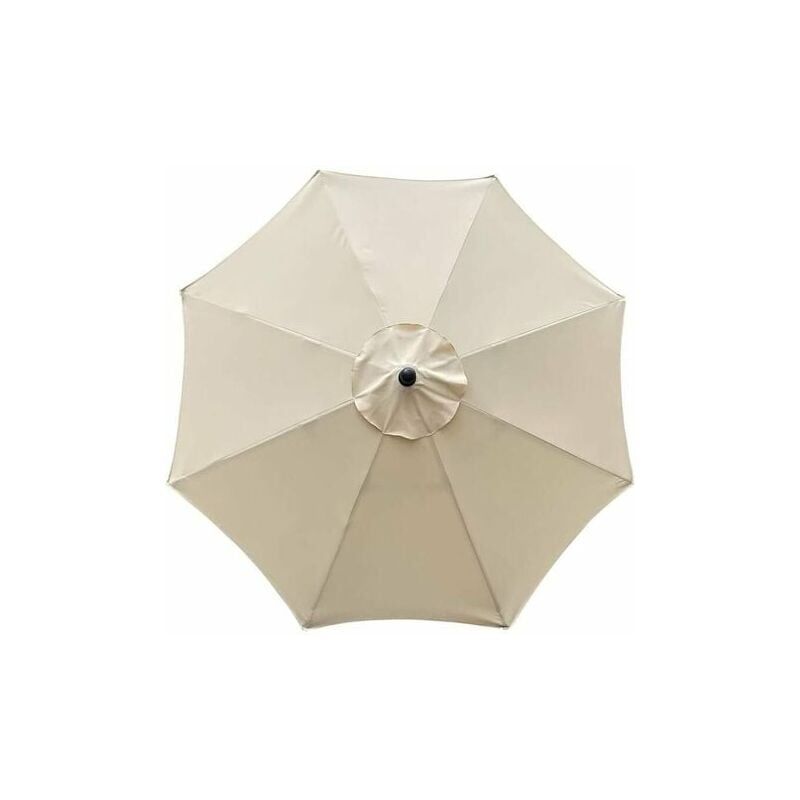 foto del prodotto copertura di ricambio per ombrellone, 8 stecche, 3 m, impermeabile, anti uv, tessuto di ricambio, beige