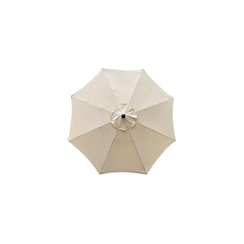 foto del prodotto copertura di ricambio per ombrellone, 8 stecche, 3 m, impermeabile, anti uv, tessuto di ricambio, beige