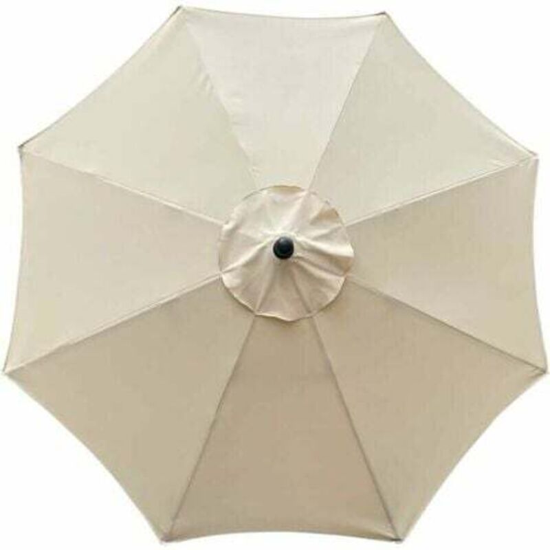foto del prodotto copertura di ricambio per ombrellone, 8 stecche, 3 m, impermeabile, anti uv, tessuto di ricambio, beige