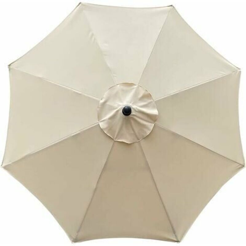 foto del prodotto copertura di ricambio per ombrellone, 8 stecche, 3 m, impermeabile, anti uv, tessuto di ricambio, lavabile, traspirante, beige