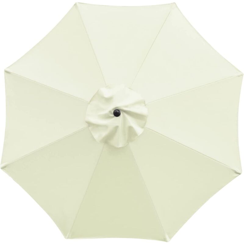 immagine 0 del prodotto copertura di ricambio per ombrellone, 8 stecche, 3 m, resistente all acqua e ai raggi uv, tessuto bianco sporco