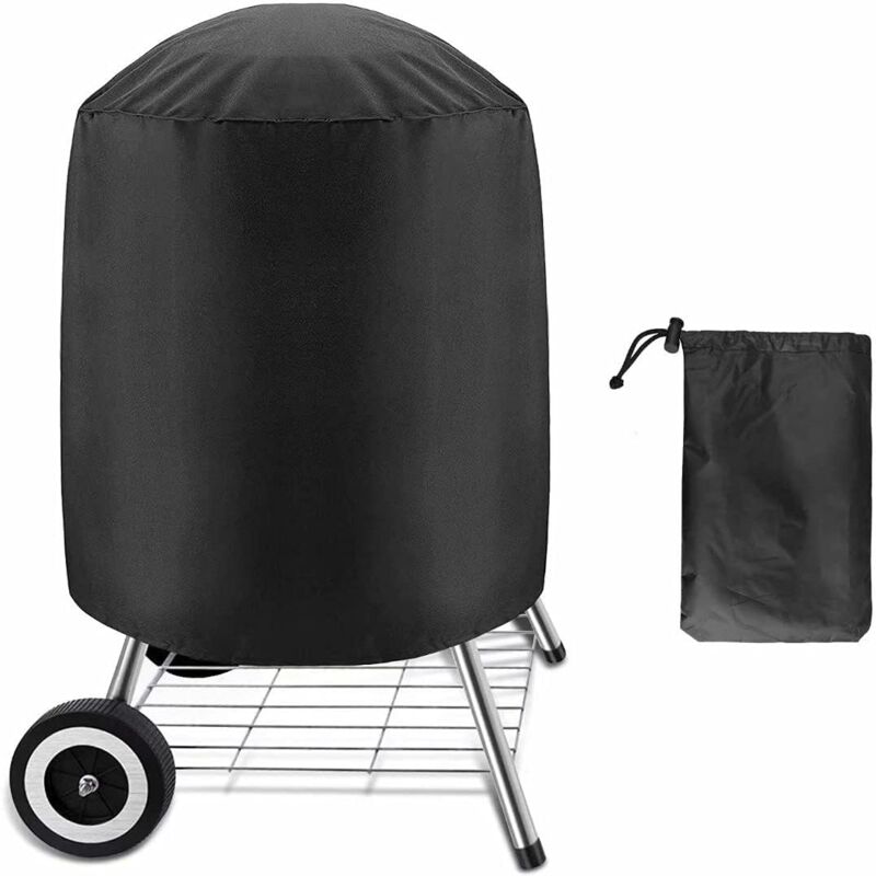 foto del prodotto copertura impermeabile per barbecue ymyny copertura rotonda per barbecue, copertura impermeabile per barbecue in tessuto oxford 210d copertura