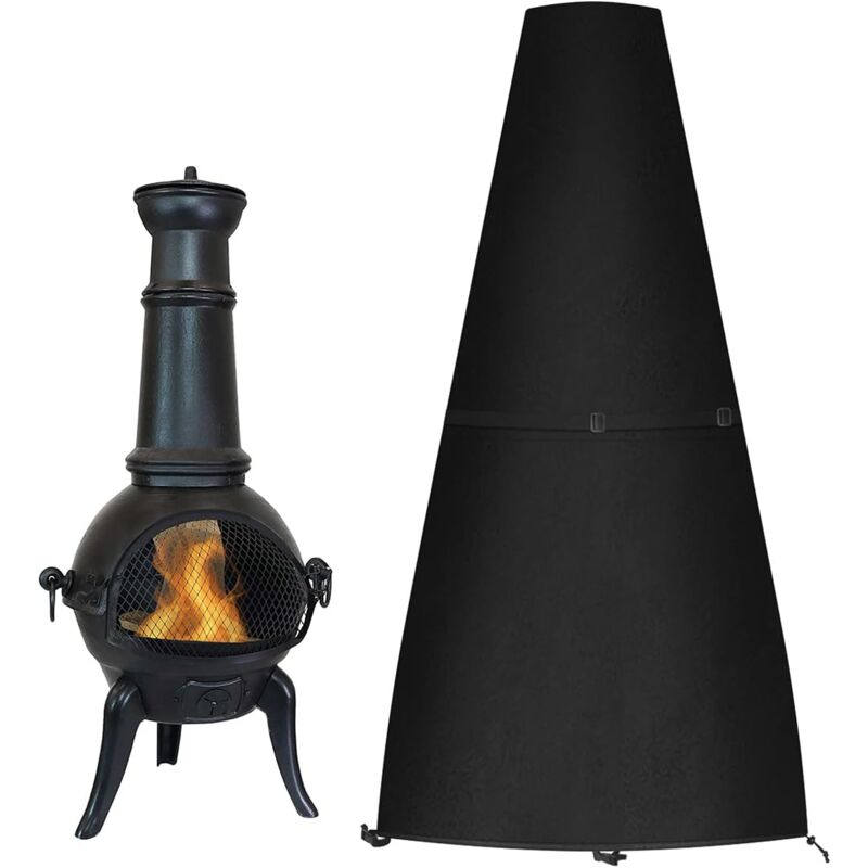 foto del prodotto copertura impermeabile per braciere rotondo, copertura per braciere da esterno, copertura per griglia, copertura per barbecue, copertura per braciere