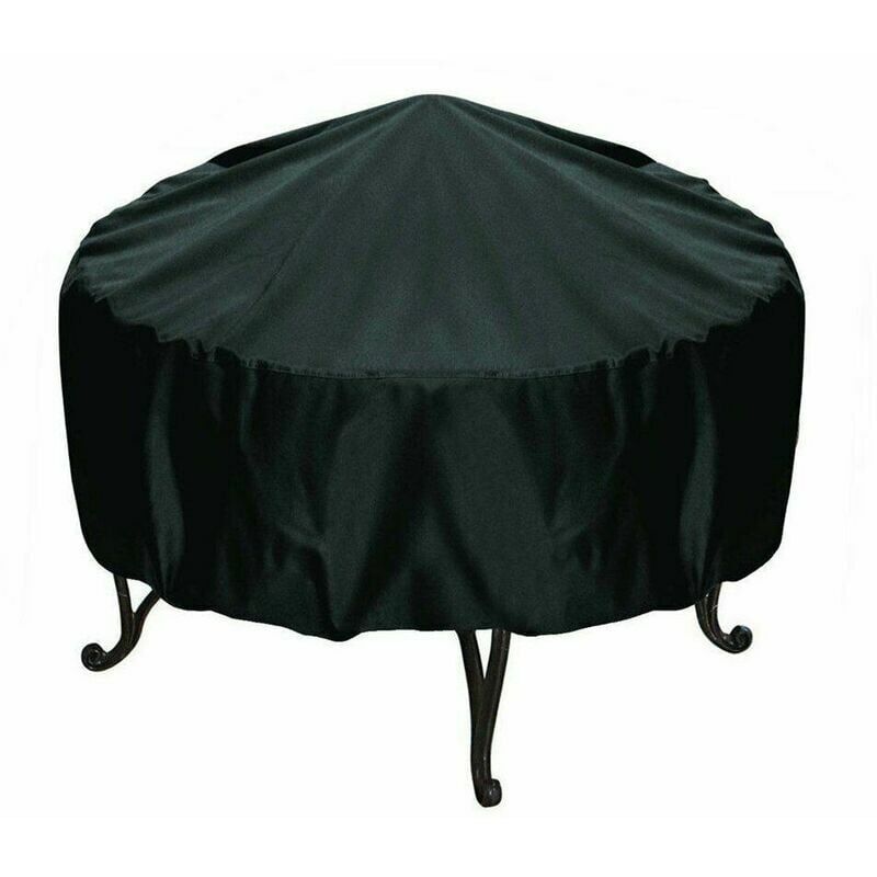 foto del prodotto copertura impermeabile per braciere rotondo per barbecue, antivento, antistrappo, copertura per braciere in tessuto oxford 210d, coperture per braciere (120x75 cm)