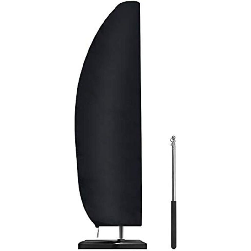 foto del prodotto copertura impermeabile per ombrellone con palo, copertura per ombrellone da giardino grande e resistente, copertura per ombrellone a banana con