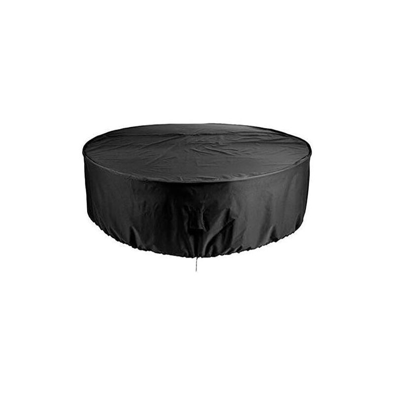 foto del prodotto copertura impermeabile per tavolo da giardino rotondo resistente anti uv e antipolvere 185x110 cm 
