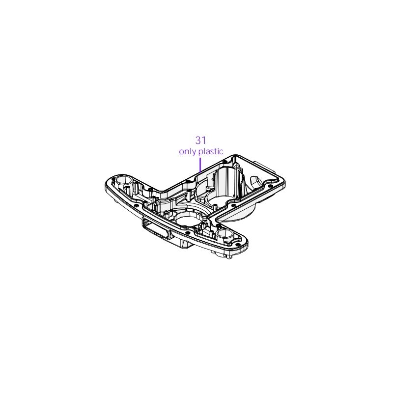 foto del prodotto copertura inferiore frontale originale ambrogio robot 4.0 basic