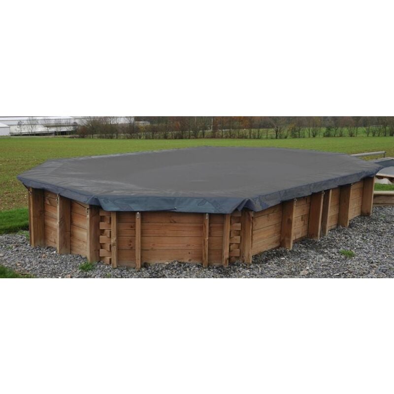 foto del prodotto copertura invernale per piscina in legno city 225x225 cm