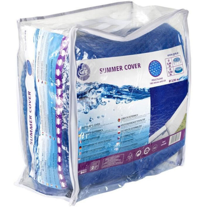 foto del prodotto copertura isotermica per piscina gre diametro 300 cm