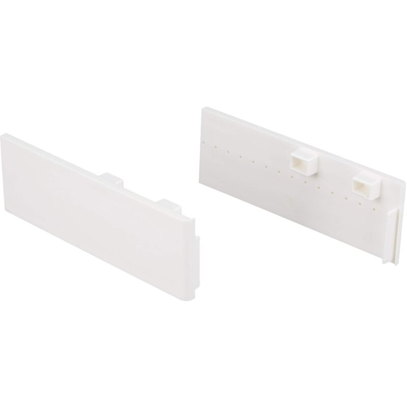 foto del prodotto copertura laterale per binari in plastica p2 , bianco, 2 pezzi gardinia