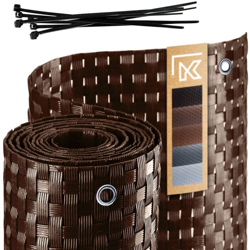 foto del prodotto copertura per balcone tappetino per balcone in technorattan 1x4m kadax