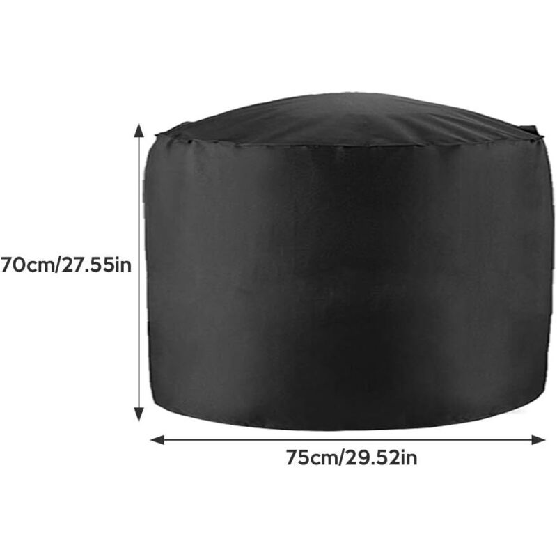foto del prodotto copertura per barbecue 75 x 70 cm, copertura protettiva per barbecue, tessuto oxford 210d, impermeabile, copertura per barbecue, copertura per